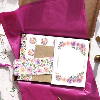 Pink Roses Stationery Gift Set, 5 of 6