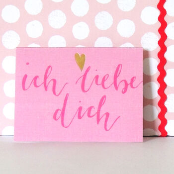 Mini Ich Liebe Dich Card, 3 of 5