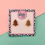 Christmas Tree Glitter Stud Earrings *More Colours Available*, thumbnail 4 of 5