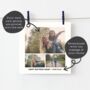 Personalised Three Photo And Message Birthday Card, thumbnail 2 of 4