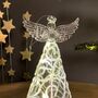 Light Up Glass Angel Hanging Decoration, thumbnail 2 of 4