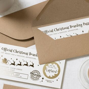Christmas Lapland Boarding Pass Personalised Voucher, 8 of 9