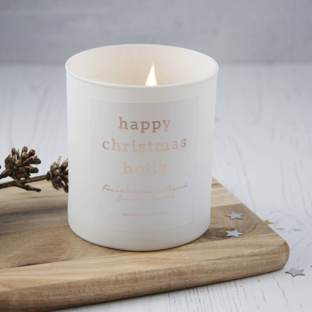 Personalised Message Scented Candle By Make Note