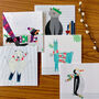 Mixed Pack Of Five Christmas Cards, thumbnail 1 of 9