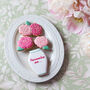 Personalised Vase Of Peonies Biscuit Gift, thumbnail 1 of 2