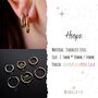 Sapphire September Birthstone Hoop Earrings, thumbnail 9 of 10