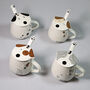 G Decor Dog Ceramic Coffee Tea Mug With Matching Lid, thumbnail 1 of 11
