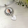 Personalised Photo Bridal Floral Memorial Bouquet Charm, thumbnail 5 of 6