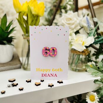 60th Birthday Card For Her Or Him, 2 of 4