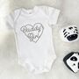 Daddy's Girl Fathers Day Babygrow With Heart, thumbnail 8 of 9