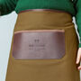 Personalised Canvas And Leather Kitchen Apron, thumbnail 5 of 12
