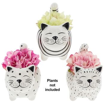 Ceramic Cat Small Planter, 2 of 10