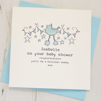 Personalised Baby Shower Card, 4 of 4