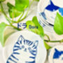 Japanese Ceramic Dinnerware Cat Plate Dora, thumbnail 3 of 4