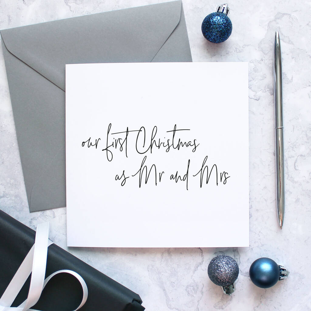 'Our First Christmas' Christmas Card By Purple Tree Designs