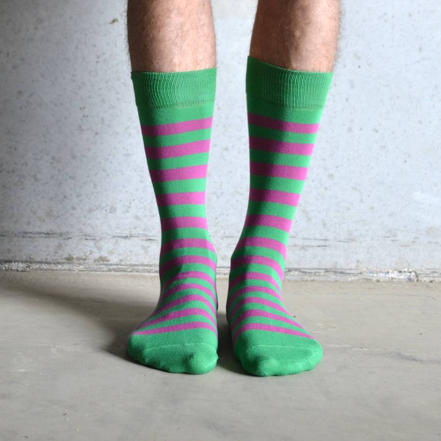 Stripey Socks By Tom Lane | notonthehighstreet.com
