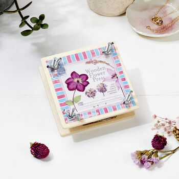 Personalised Flower Press And Frame Craft Kit, 3 of 7