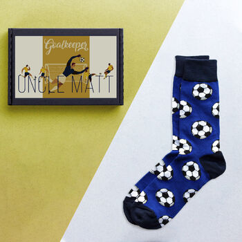 Personalised Men's Football Socks In A Box, 4 of 7