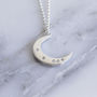 Celestial Moon Diamond Necklace, thumbnail 1 of 5