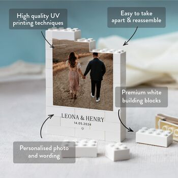 Personalised Romantic Style Block Keepsake Gift, 3 of 10