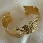 Handcrafted Gold Statement Bracelet Bangle Gift For Her, thumbnail 4 of 7