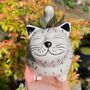 Ceramic Cat Small Planter, thumbnail 1 of 10