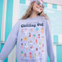 Chilling Out Women's Ice Cream Guide Sweatshirt, thumbnail 1 of 4