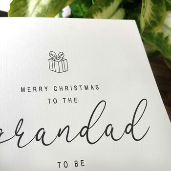 Personalised Handmade Christmas Card For Special Grandad, 2 of 4