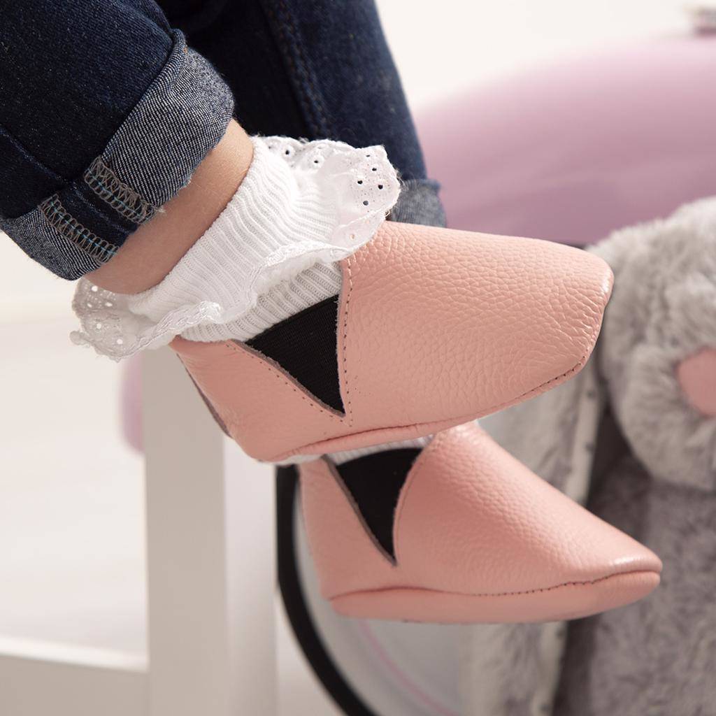 pink chelsea boot