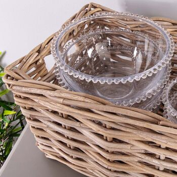 Grey Rattan Storage Basket, 3 of 4