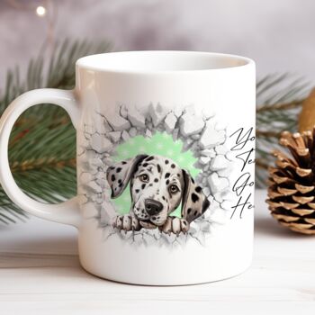 Personalised Christmas Dalmatian Break Through, 8 of 11
