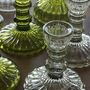 Green Glass Dinner Candlestick Two Sizes, thumbnail 4 of 9