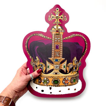 King Charles Coronation Crown Large Serving Platter, 3 of 12