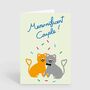 Meow Magnificent Couple Cat Wedding Or Engagement Card, thumbnail 2 of 2