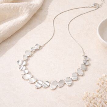 Silver Pebble Cascade Necklace, 2 of 5