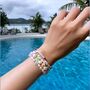 Pastel Freshwater Pearl Beaded Bracelet, thumbnail 3 of 3