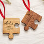 Personalised Wooden Baby First Christmas Decoration, thumbnail 2 of 5