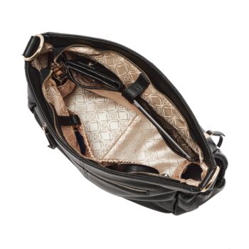 Lennox Midi Black Leather Handbag, 7 of 10