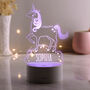 Personalised Unicorn LED Colour Changing Night Light, thumbnail 2 of 5