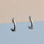 Sterling Silver Huggie Cuff Stud Earrings, thumbnail 1 of 6