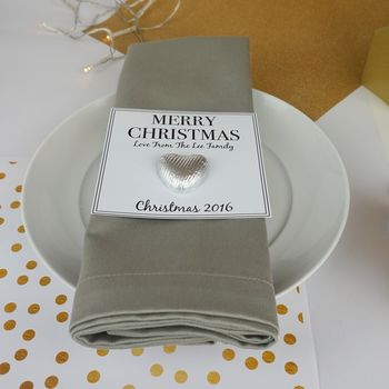 Personalised Christmas Chocolate Heart Card, 2 of 2