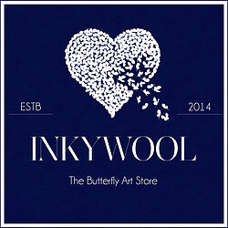 Inkywool is all about vibrant colours expressed through my butterfly art