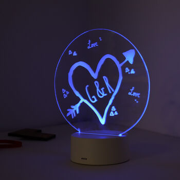 Personalised Couples Love Personalised LED Light, 5 of 6