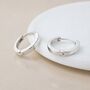 Sterling Silver Essential Hinged Huggie Hoop Earrings – 10mm, thumbnail 2 of 5
