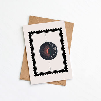 Always Valentine’s Day Card – Modern Celestial Love Note, 2 of 3
