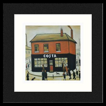 Framed 'Costa' Print. Lowry Style, 2 of 4