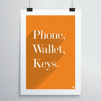 Phone, Wallet, Keys Print, 8 of 12