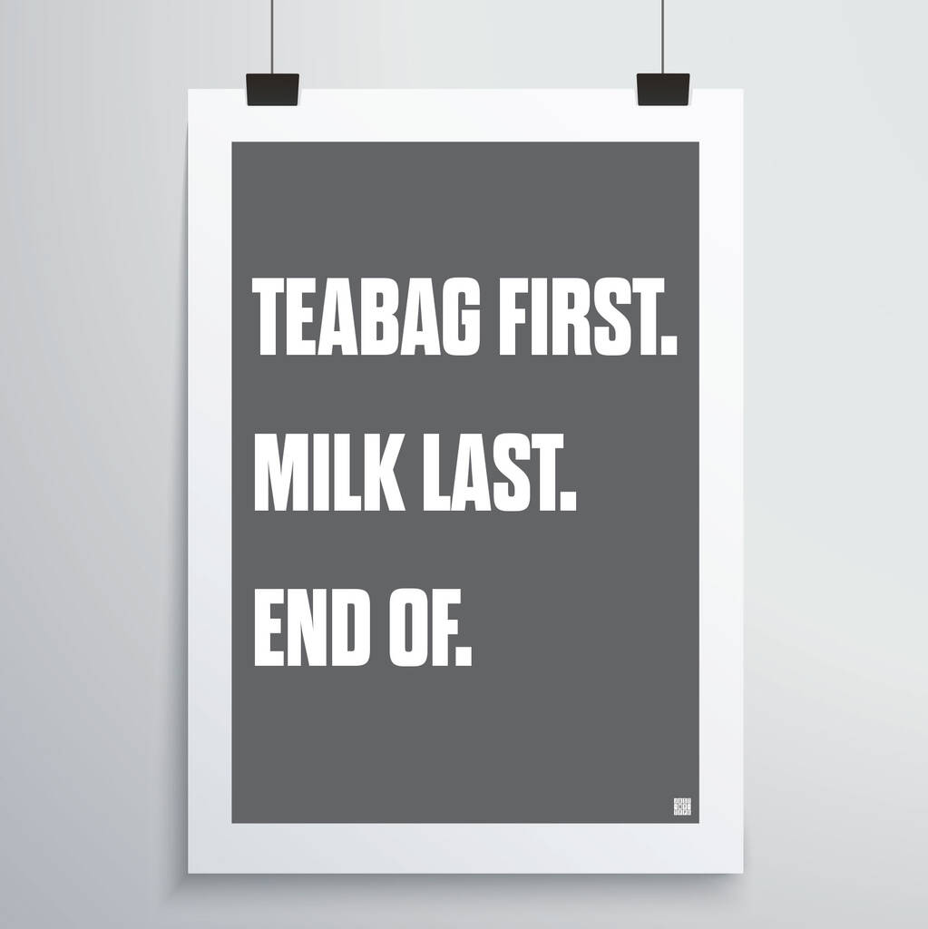 Teabag First Print, 1 of 4