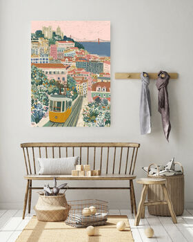 Lisbon Portugal City Travel Art Print, 2 of 6