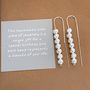 70th Birthday Sparkly Beads Threader Earrings, thumbnail 1 of 3